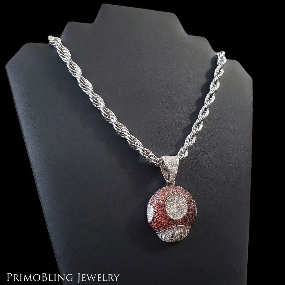 Mario Mushroom Necklace